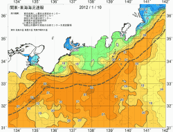 関東・東海海況速報/広域(2012/01/10)
