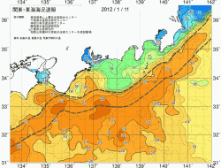 関東・東海海況速報/広域(2012/01/11)