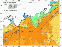 関東・東海海況速報/広域(2012/01/13)
