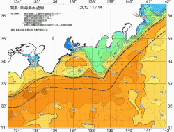 関東・東海海況速報/広域(2012/01/14)
