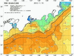 関東・東海海況速報/広域(2012/01/15)
