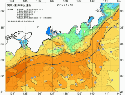 関東・東海海況速報/広域(2012/01/16)