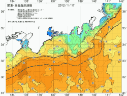 関東・東海海況速報/広域(2012/01/17)