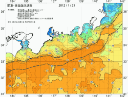 関東・東海海況速報/広域(2012/01/21)