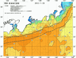 関東・東海海況速報/広域(2012/01/25)
