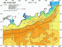 関東・東海海況速報/広域(2012/01/26)