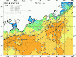 関東・東海海況速報/広域(2012/01/30)