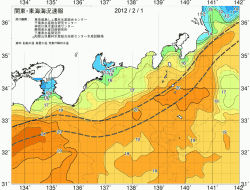 関東・東海海況速報/広域(2012/02/01)