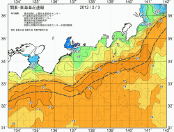 関東・東海海況速報/広域(2012/02/03)