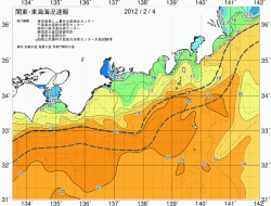 関東・東海海況速報/広域(2012/02/04)