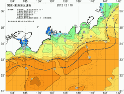 関東・東海海況速報/広域(2012/02/10)
