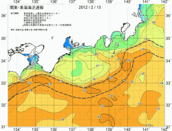 関東・東海海況速報/広域(2012/02/13)