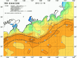 関東・東海海況速報/広域(2012/02/16)