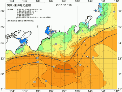 関東・東海海況速報/広域(2012/02/18)