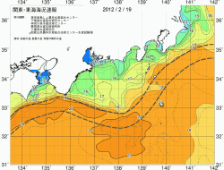 関東・東海海況速報/広域(2012/02/19)