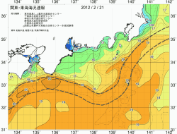 関東・東海海況速報/広域(2012/02/21)