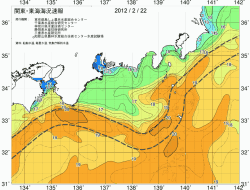 関東・東海海況速報/広域(2012/02/22)