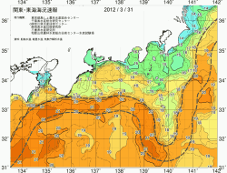 関東・東海海況速報/広域(2012/03/31)