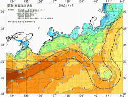 関東・東海海況速報/広域(2012/04/08)