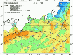 関東・東海海況速報/広域(2012/06/22)