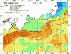 関東・東海海況速報/広域(2012/06/24)