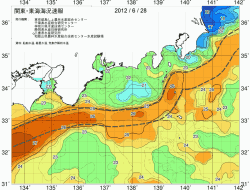 関東・東海海況速報/広域(2012/06/28)