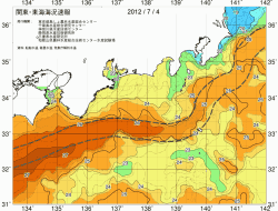 関東・東海海況速報/広域(2012/07/04)
