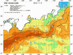 関東・東海海況速報/広域(2012/07/05)