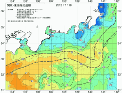 関東・東海海況速報/広域(2012/07/10)
