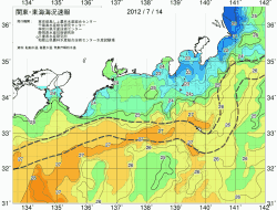 関東・東海海況速報/広域(2012/07/14)
