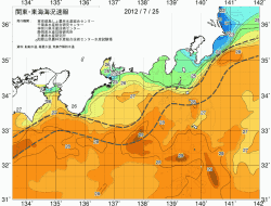 関東・東海海況速報/広域(2012/07/25)
