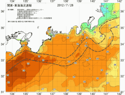 関東・東海海況速報/広域(2012/07/28)