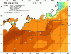 関東・東海海況速報/広域(2012/07/31)