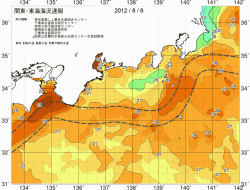 関東・東海海況速報/広域(2012/08/06)