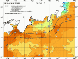 関東・東海海況速報/広域(2012/08/07)