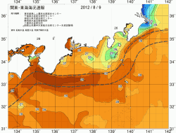 関東・東海海況速報/広域(2012/08/09)