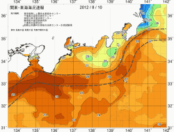 関東・東海海況速報/広域(2012/08/10)
