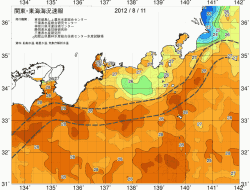 関東・東海海況速報/広域(2012/08/11)