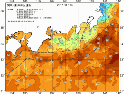 関東・東海海況速報/広域(2012/08/13)