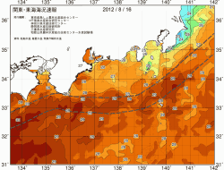 関東・東海海況速報/広域(2012/08/16)