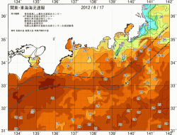 関東・東海海況速報/広域(2012/08/17)