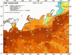 関東・東海海況速報/広域(2012/08/20)