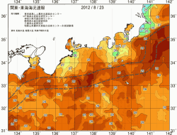 関東・東海海況速報/広域(2012/08/23)