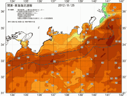 関東・東海海況速報/広域(2012/08/25)