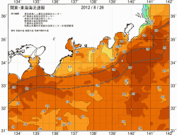 関東・東海海況速報/広域(2012/08/26)