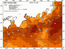 関東・東海海況速報/広域(2012/08/28)