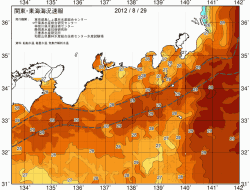 関東・東海海況速報/広域(2012/08/29)