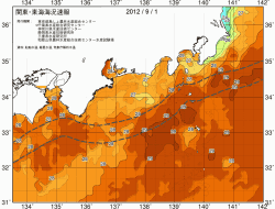 関東・東海海況速報/広域(2012/09/01)