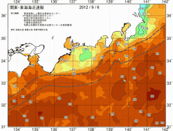 関東・東海海況速報/広域(2012/09/06)