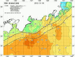 関東・東海海況速報/広域(2012/09/30)